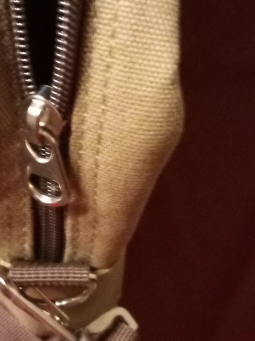 Men's Laptop Bag in Khaki with Brown Straps